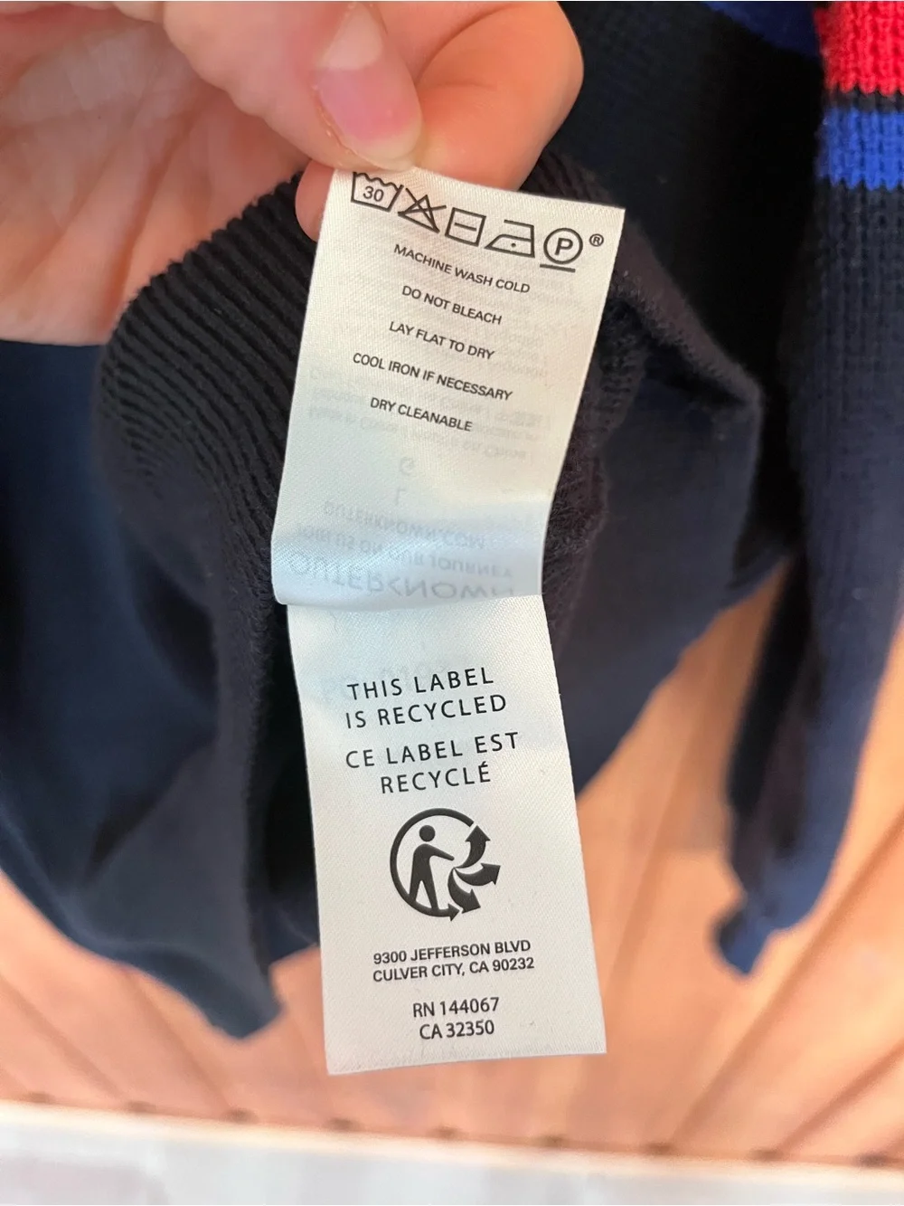 Outerknown Black OK Rainbow Nostalgic Sweater